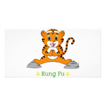 Tarjeta de la foto de Kung Fu Tiger™ Tarjetas Fotográficas Personalizadas