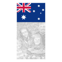 Tarjeta de la foto de la bandera de Australia Tarjetas Fotográficas