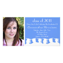 Tarjeta de la foto de la invitación de la graduaci tarjetas fotograficas personalizadas