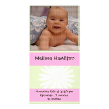 tarjeta de la foto de la invitación de la niña tarjeta fotografica  