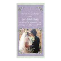 Tarjeta de la foto de la invitación del boda del b tarjeta fotográfica