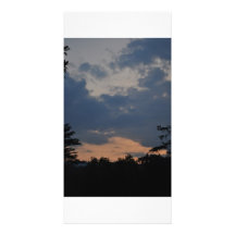 Tarjeta de la foto de la tarde tarjetas personales