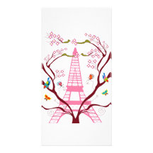 Tarjeta de la foto de la torre Eiffel Tarjeta Fotografica