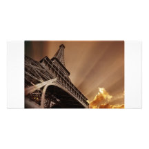 Tarjeta de la foto de la torre Eiffel Tarjeta Fotográfica