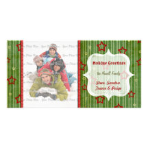 Tarjeta de la foto de las estrellas del navidad tarjetas fotográficas 