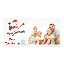 Tarjeta de la foto de las Felices Navidad Tarjetas Fotográficas Personalizadas