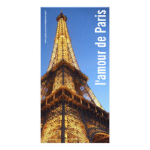Tarjeta de la foto de París Francia de la torre Ei Plantilla Para Tarjeta De Foto