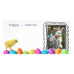 tarjeta de la foto de pascua tarjeta con foto personalizada