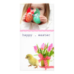 tarjeta de la foto de pascua tarjeta personal con foto