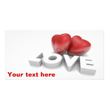 Tarjeta de la foto del amor tarjetas fotográficas personalizadas