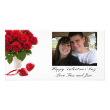 Tarjeta de la foto del amor tarjetas fotográficas 