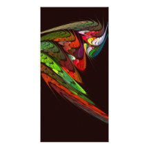 Tarjeta de la foto del arte abstracto del camaleón tarjetas fotográficas personalizadas