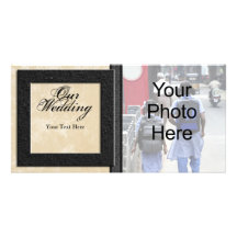 Tarjeta de la foto del boda, tarjetas clásicas de  tarjeta con foto personalizada