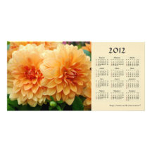 Tarjeta de la foto del calendario de la dalia 2012 tarjetas fotograficas 