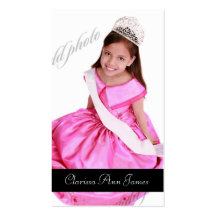 Tarjeta de la foto del desfile de la TT-Belleza Plantilla De Tarjeta De Negocio