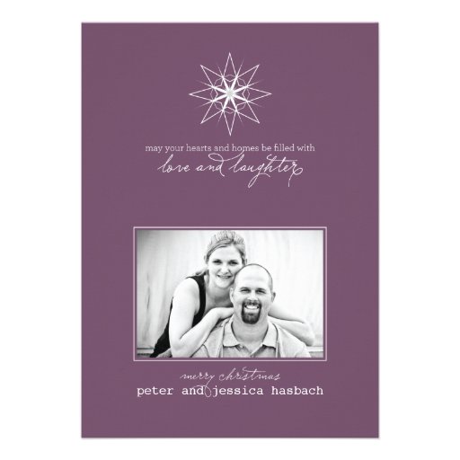 Tarjeta de la foto del día de fiesta del amor y de invitación personalizada