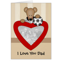 Tarjeta de la foto del día de padre tarjetas