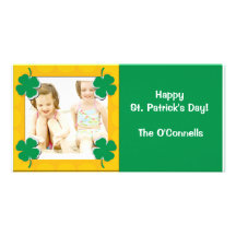 Tarjeta de la foto del día de St Patrick Tarjeta Personal Con Foto
