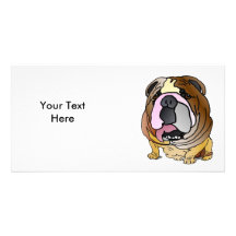 Tarjeta de la foto del dogo tarjeta fotográfica personalizada