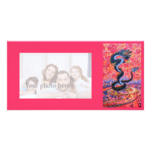 Tarjeta de la foto del dragón tarjetas personales con fotos