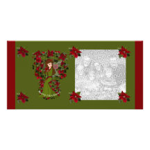 Tarjeta de la foto del Faery de las Felices Navida Tarjeta Personal Con Foto