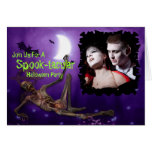 Tarjeta de la foto del fiesta de Spooktacular Hall