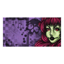 Tarjeta de la foto del galón del zombi tarjetas con fotos personalizadas