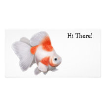 Tarjeta de la foto del Goldfish de Ryukin Tarjeta Fotográfica Personalizada