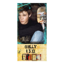 tarjeta de la foto del grunge plantilla para tarjeta de foto