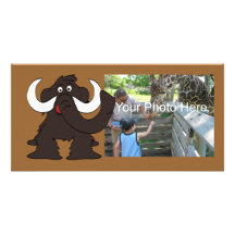 Tarjeta de la foto del mamut lanoso tarjeta personal