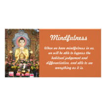 Tarjeta de la foto del Mindfulness Tarjetas Fotograficas Personalizadas