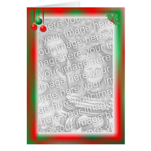 Tarjeta de la foto del navidad