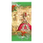 Tarjeta de la foto del navidad de la fiesta del té tarjetas fotográficas 