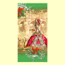 Tarjeta de la foto del navidad de la fiesta del té tarjetas fotograficas