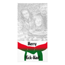Tarjeta de la foto del navidad de los artes marcia tarjeta fotográfica