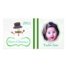 Tarjeta de la foto del navidad de los niños de enc tarjetas personales con fotos