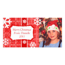 Tarjeta de la foto del navidad de los niños de enc tarjetas personales con fotos