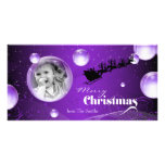 Tarjeta de la foto del navidad del día de fiesta d tarjeta fotografica personalizada