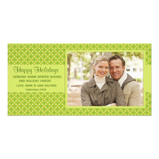 Tarjeta de la foto del navidad tarjeta fotográfica personalizada