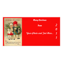 Tarjeta de la foto del navidad tarjetas fotográficas 