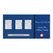 Tarjeta de la foto del navidad tarjeta fotografica personalizada
