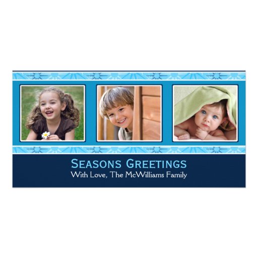 Tarjeta de la foto del navidad tarjeta fotográfica personalizada
