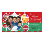 Tarjeta de la foto del navidad tarjeta fotográfica personalizada