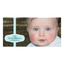 Tarjeta de la foto del navidad tarjeta fotografica personalizada