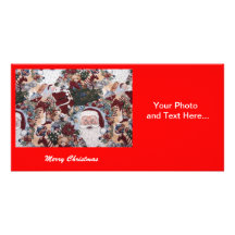 Tarjeta de la foto del navidad tarjeta fotográfica