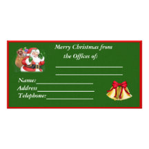 Tarjeta de la foto del navidad tarjeta personal