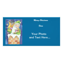 Tarjeta de la foto del navidad tarjeta personal
