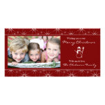 Tarjeta de la foto del navidad tarjeta personal