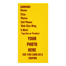 Tarjeta de la foto del negocio tarjeta fotográfica personalizada