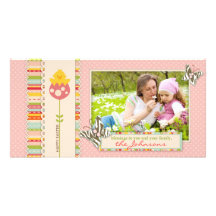 Tarjeta de la foto del polluelo del jardín tarjetas con fotos personalizadas